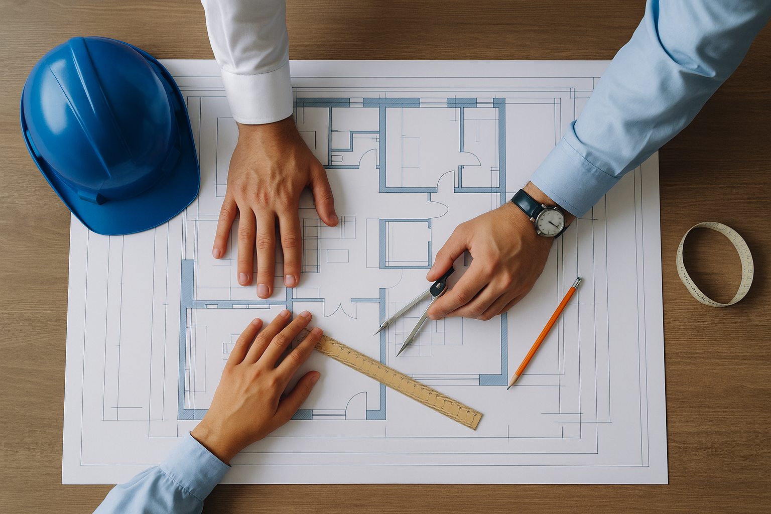 Mühendisler çalışma esnasında